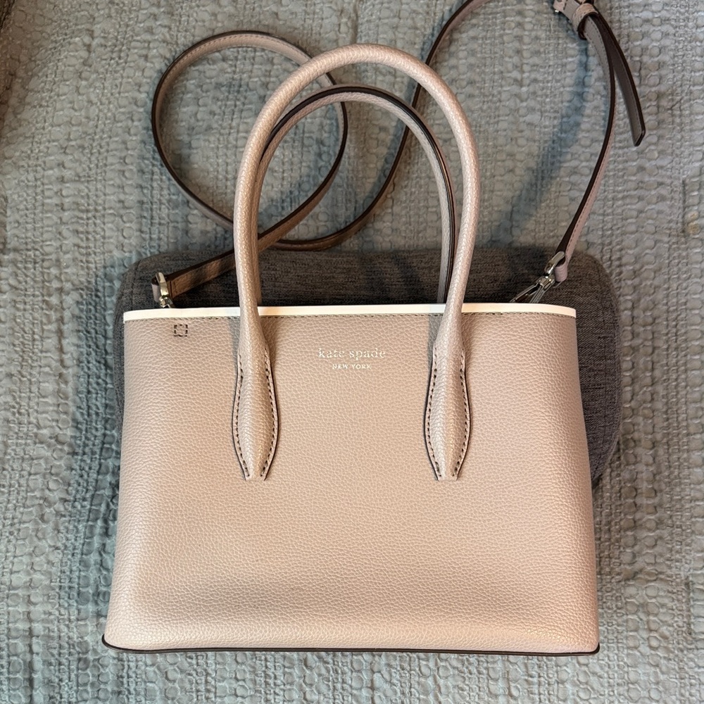 Kate Spade Cream and Tan Satchel